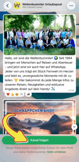Anmeldung WhatsApp-Kanal_Screenshot_red