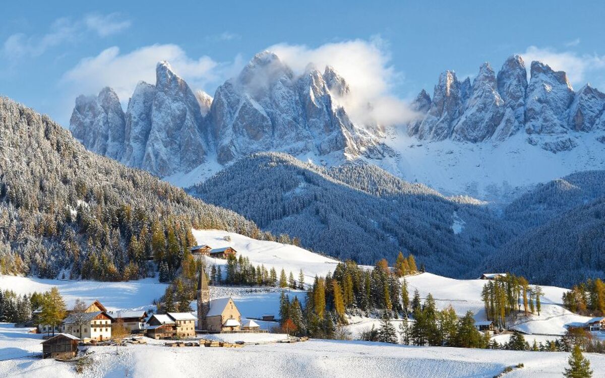 Dolomiten im Winter