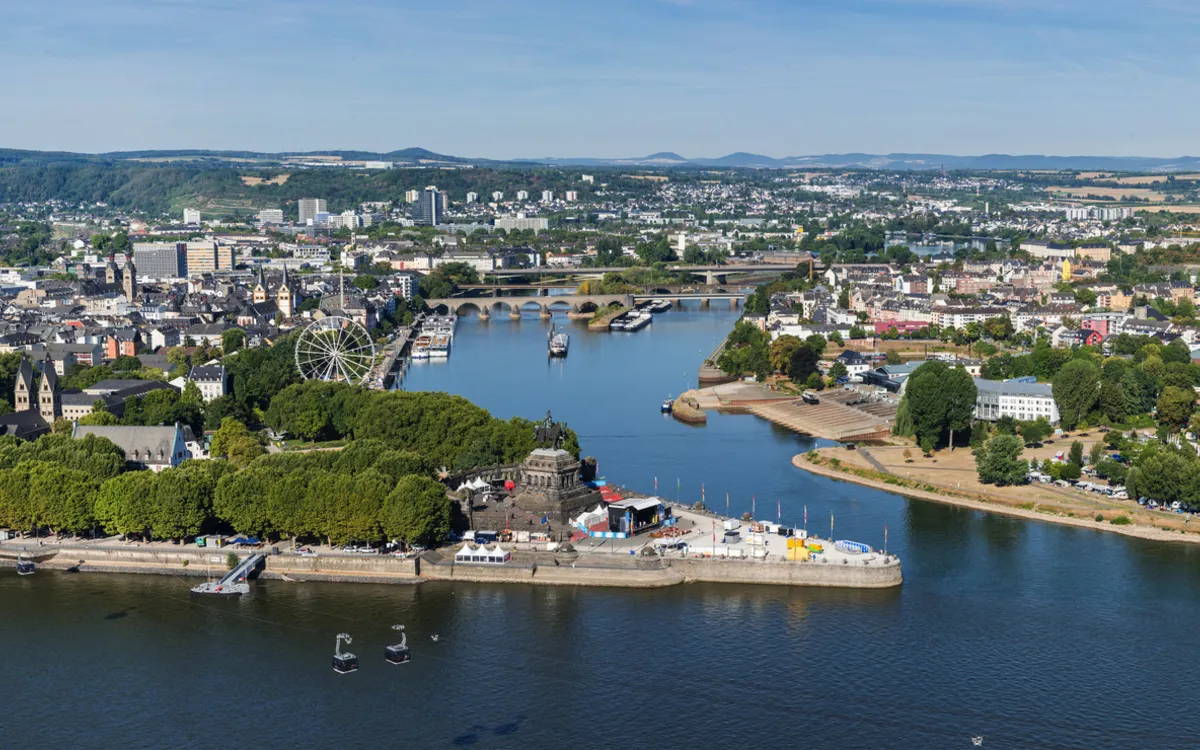 Das Deutsche Eck in Koblenz