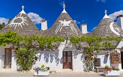 Alberobello in Apulien, Italien