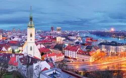 Bratislava bei Nacht