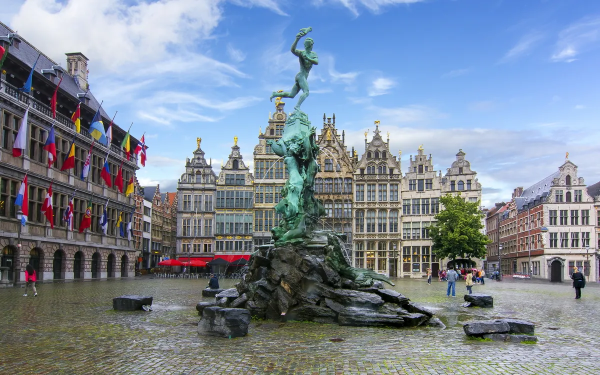 Zentrum von Antwerpen