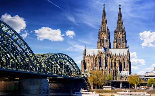 Hohenzollernbrücke und Kölner Dom