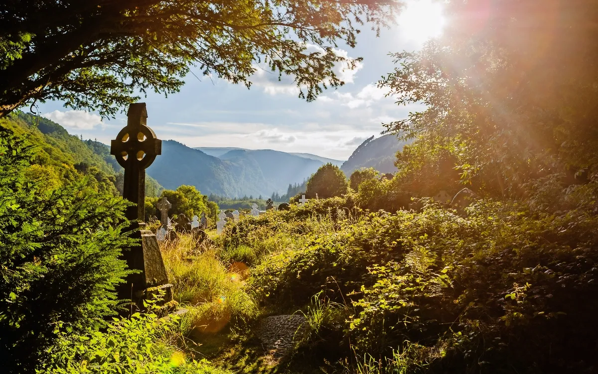 keltisches Kreuz in Glendalough