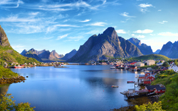 Panorama von Reine auf den Lofoten