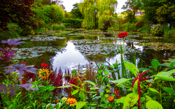 Botanischer Garten des Malers Monet in Giverny, Frankreich