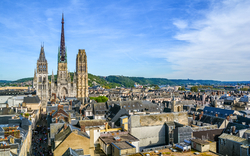 Panoramablick auf Rouen