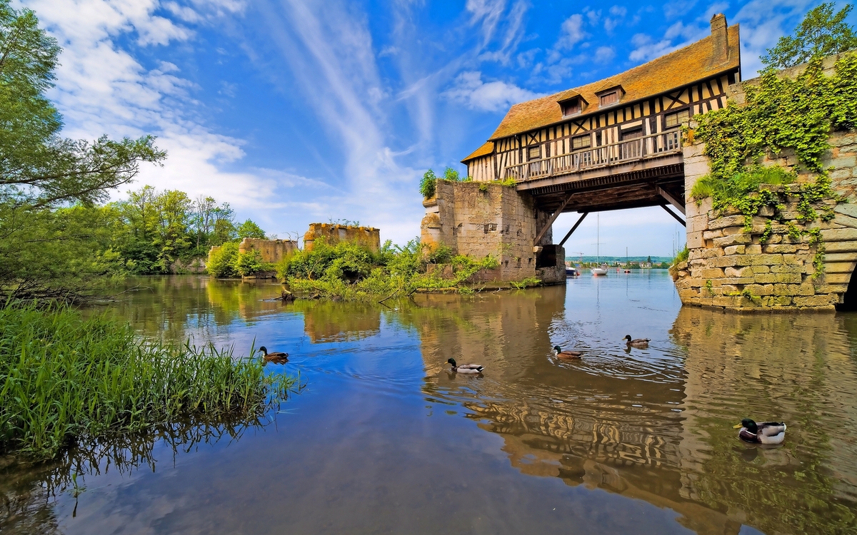 Alte Mühle - Motiv für den Maler Claude Monet