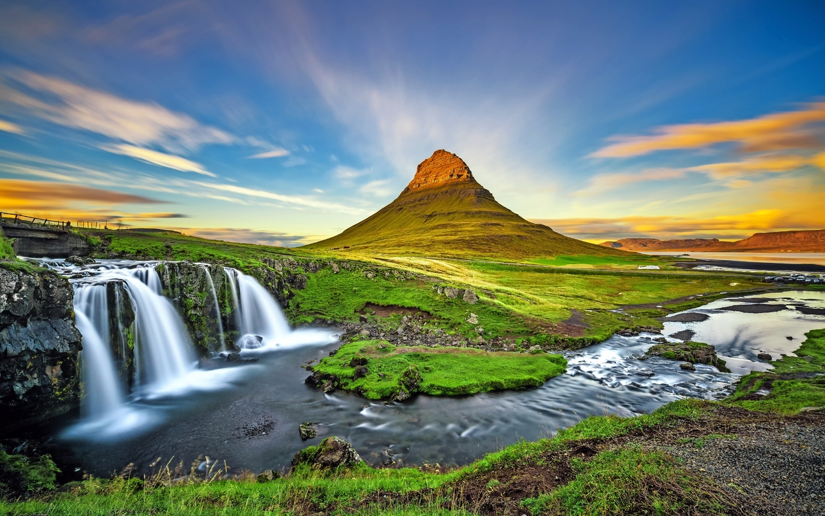 Kirkjufellsfoss-Wasserfall