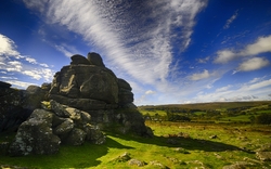 Houndtor in Dartmoor, Devon, Vereinigtes Königreich