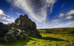Houndtor in Dartmoor, Devon, Vereinigtes Königreich