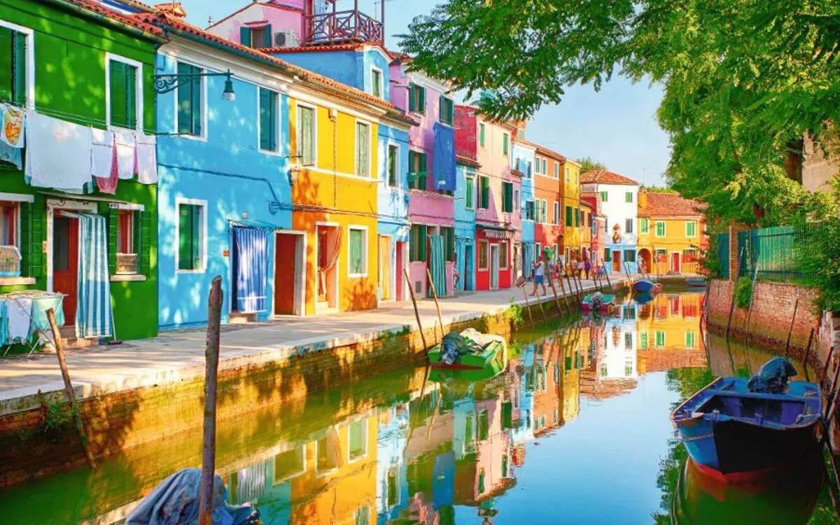 Burano in Venetien, Italien