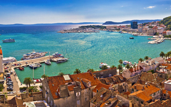 Split an der dalmatinischen Küste Kroatiens