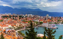 Split an der dalmatinischen Küste Kroatiens