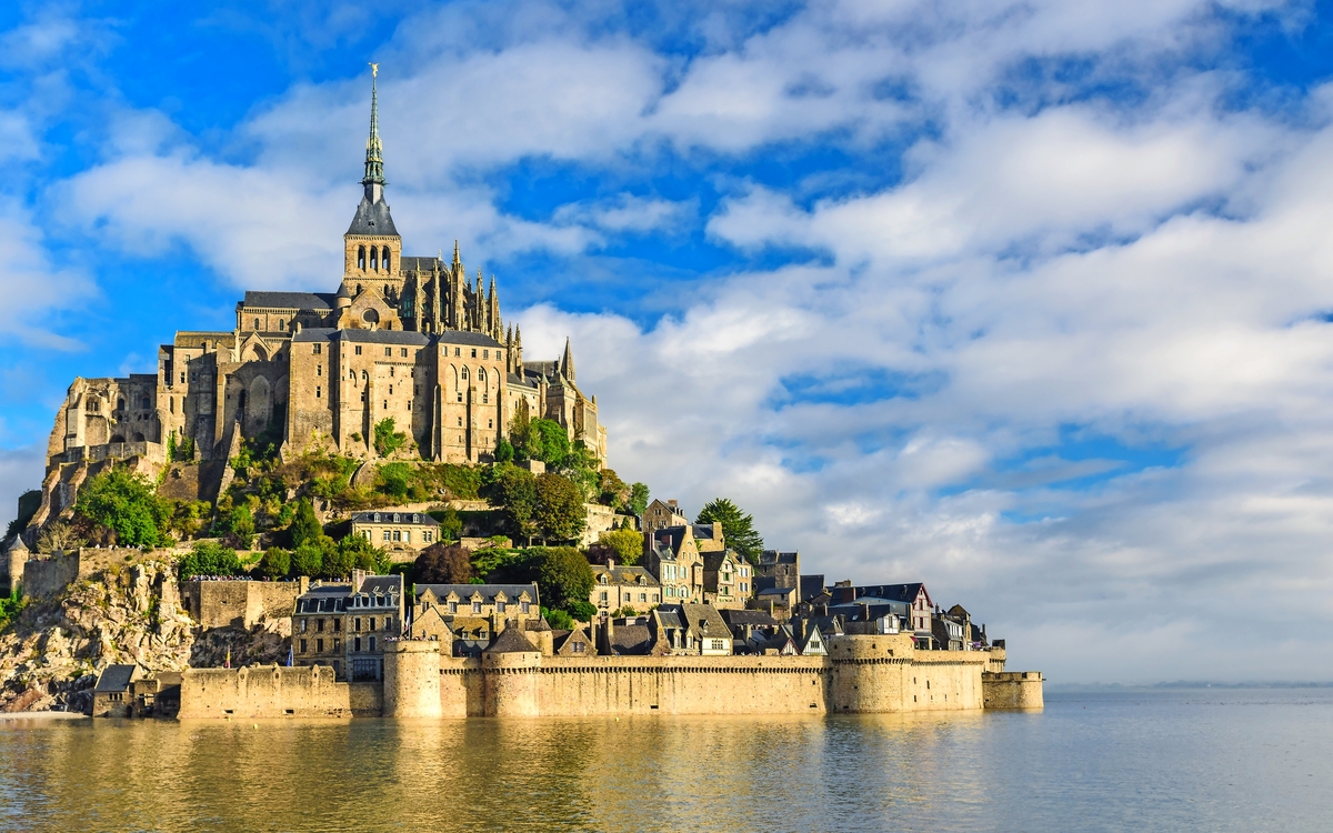 Le Mont Saint Michel in der Normandie, Frankreich