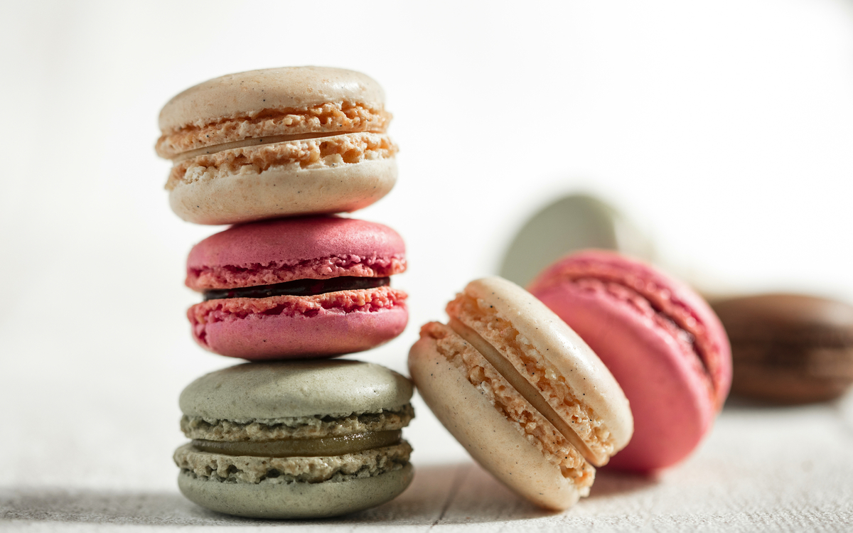 bunte Macarons