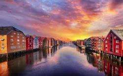 winterliches Trondheim