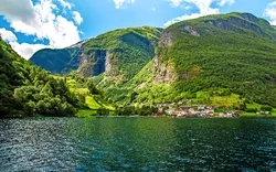 Flåm im Sognefjord in Norwegen