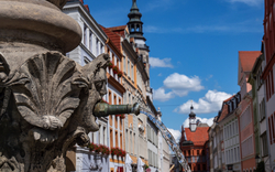 Springbrunnen in der Görlitzer Altstadt