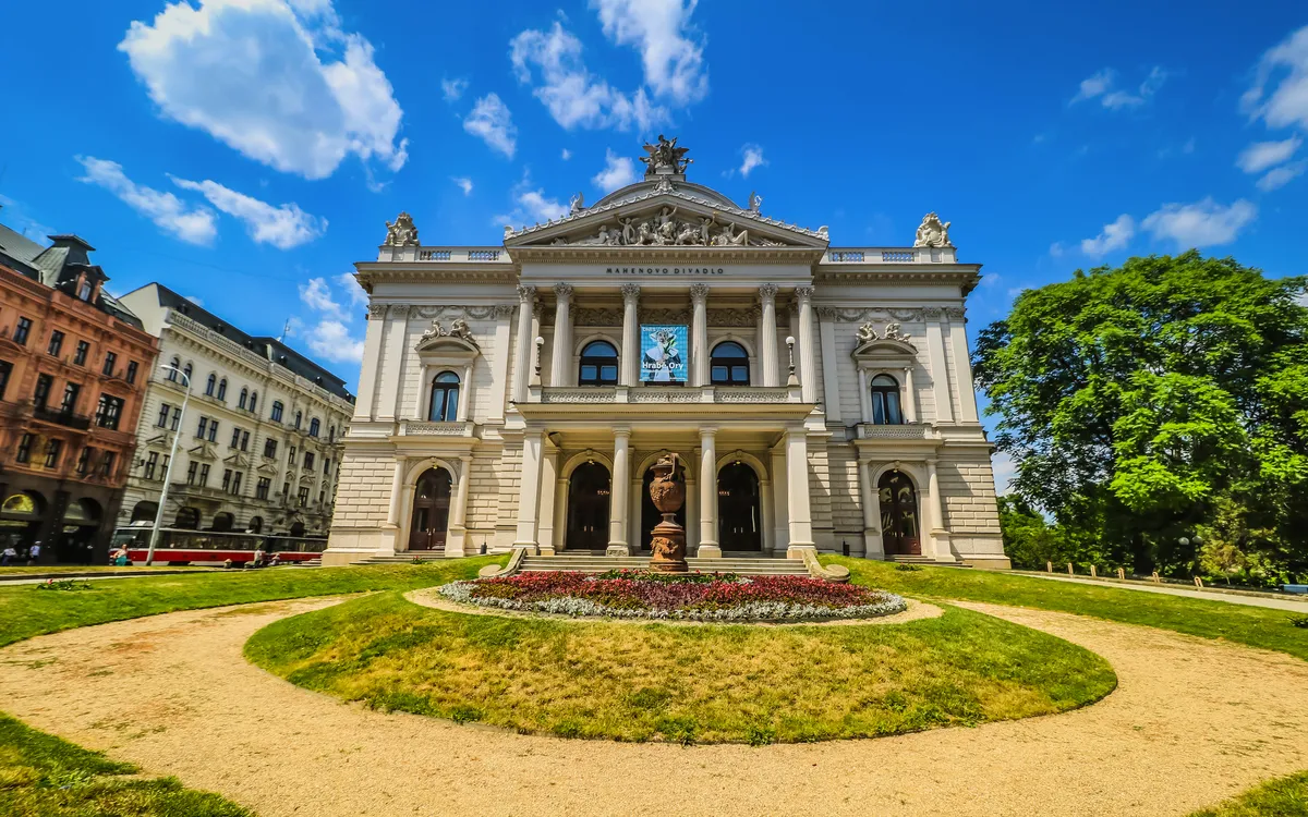 Mahen Theater auf dem Malinovskiplatz in Brünn