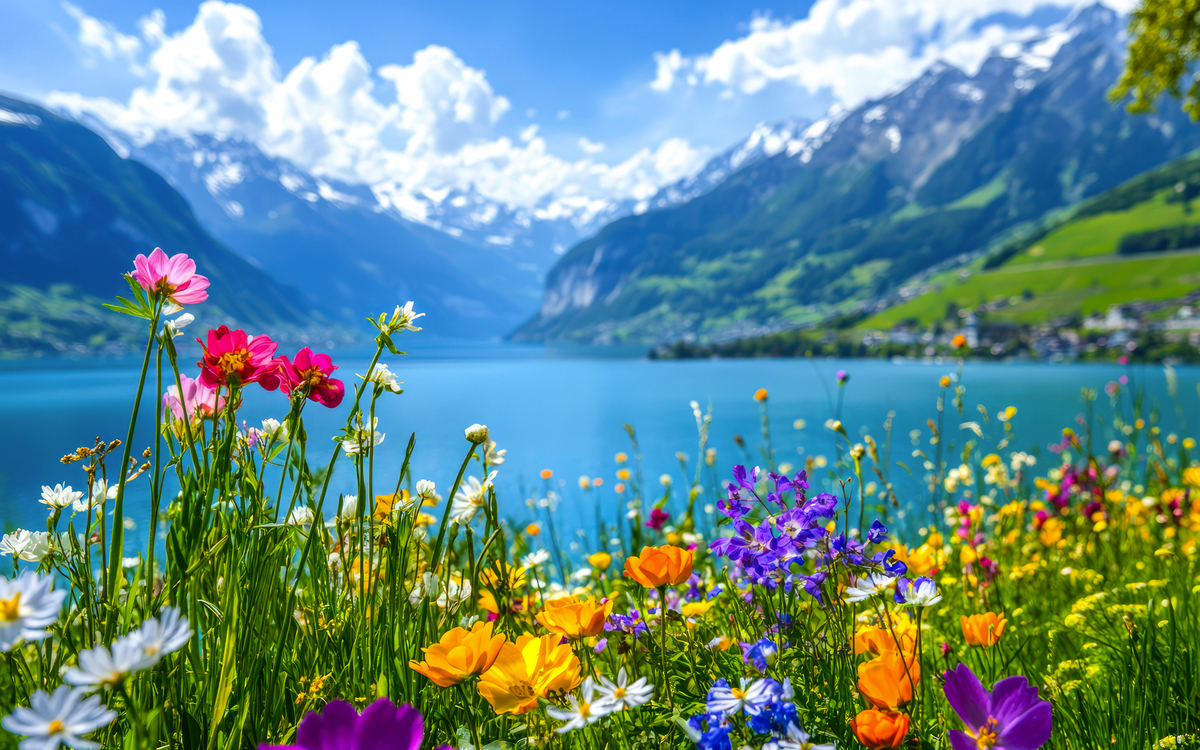 Frühling in den Bergen