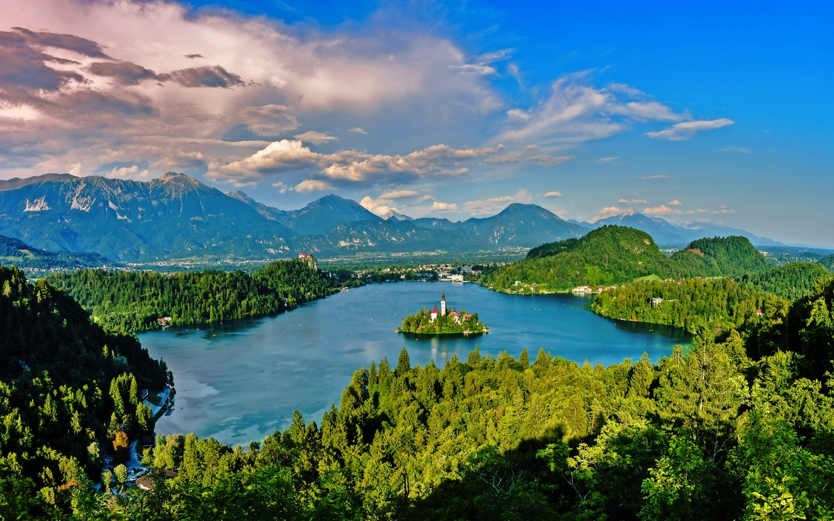 Blejski Otok im Bleder See, Slowenien