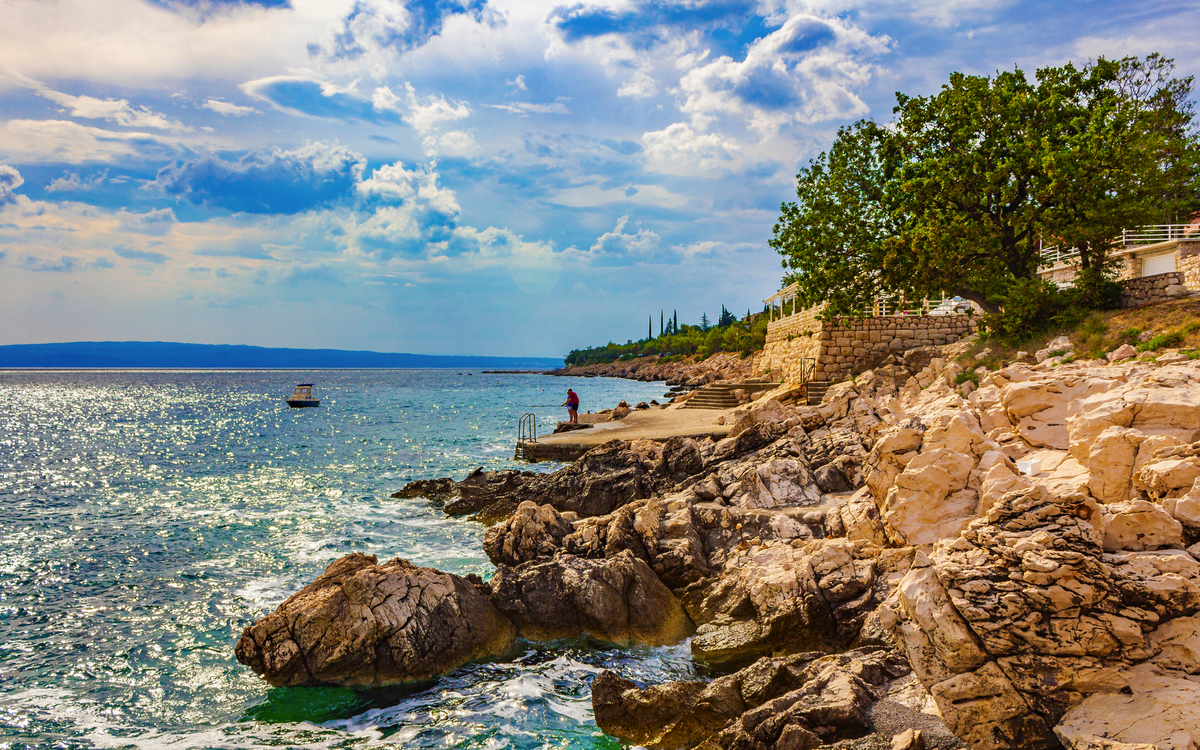 Novi Vinodolski an der adriatischen Küste