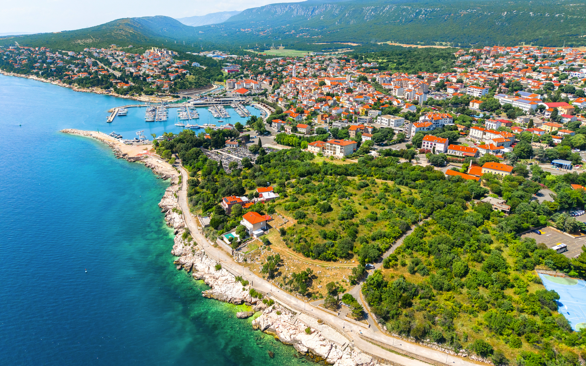 Novi Vinodolski an der adriatischen Küste