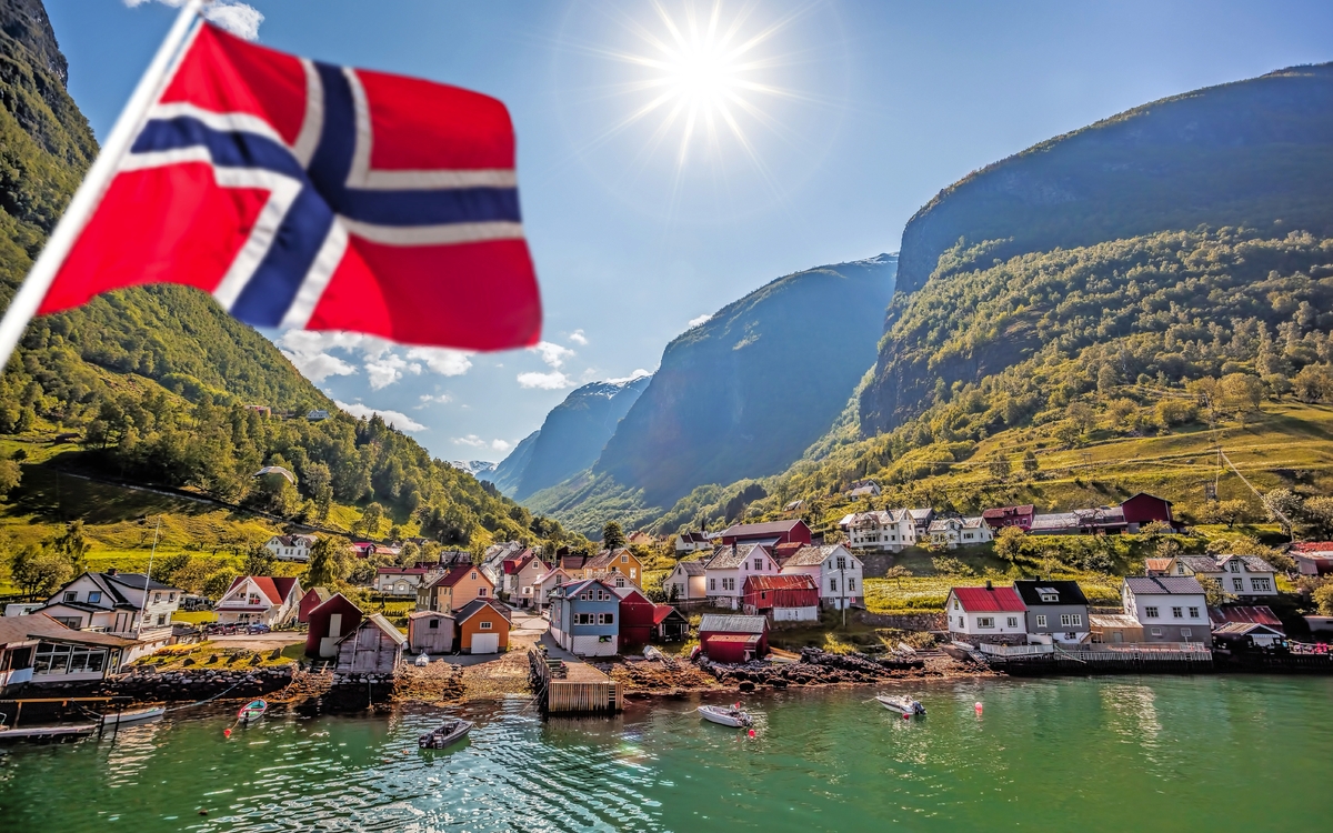 Fischerdorf Undredal am Aurlandsfjord