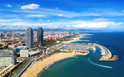 Strand von Somorrostro in Barcelona