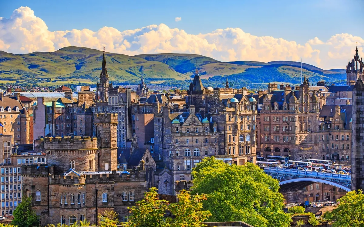 Blick auf Edinburgh