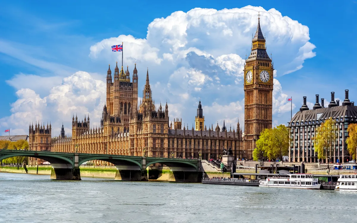 Big Ben und Houses of Parliament in London, Vereinigtes Königreich