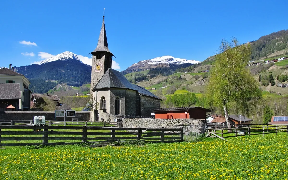 Zillis,Kirche St. Martin,Schweiz