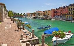 Peschiera Del Garda in der Provinz Venetien am Gardasee, Italien