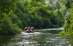 Rafting auf dem Fluss Cetina