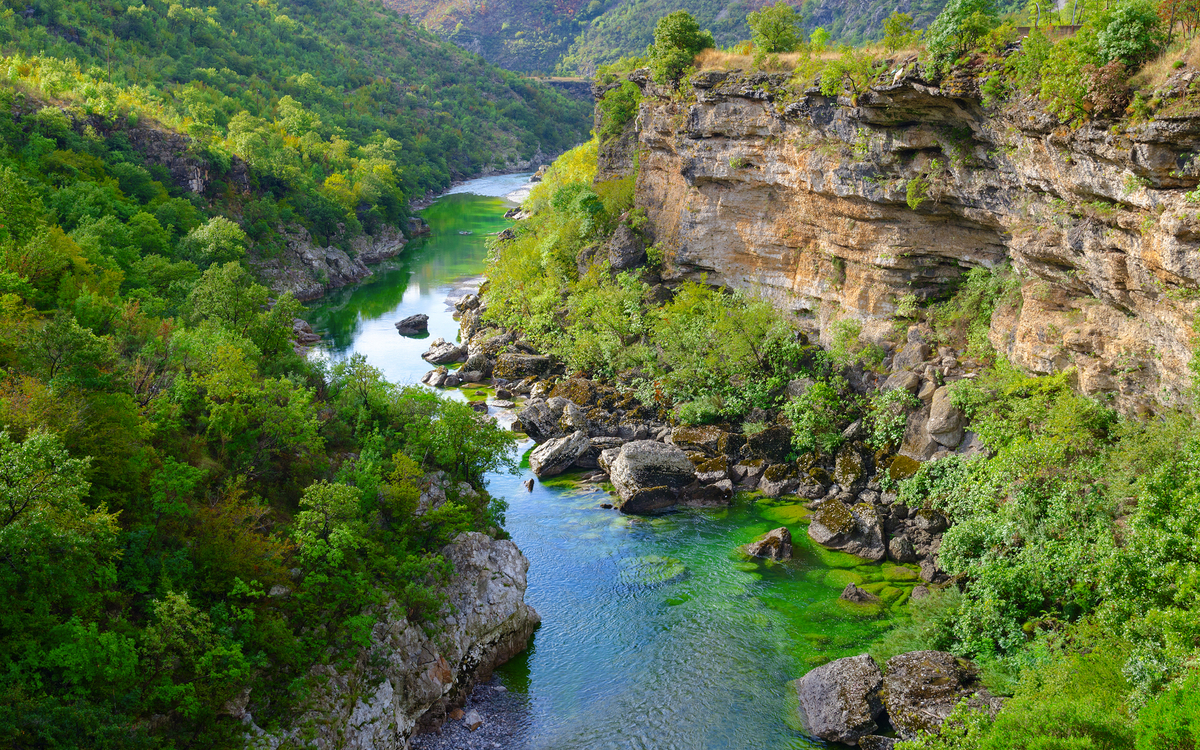 Morača Schlucht