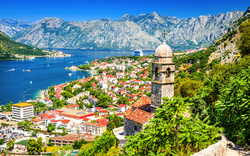 Kotor in der Bucht von Kotor, Montenegro