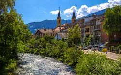 Bruneck im Südtiroler Pustertal, Italien