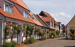 Impressionen aus der Fischersiedlung Schleswig-Holm in Schleswig-Holstein