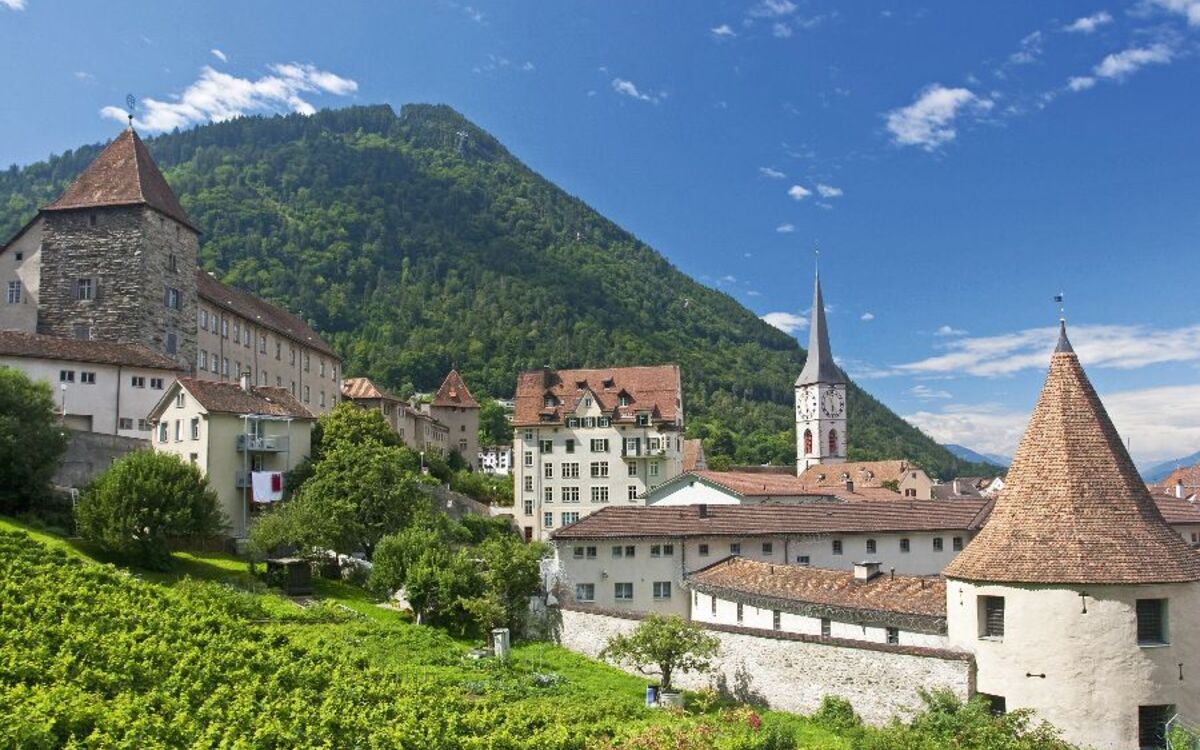 Glacier Express in der Nähe des Matterhorns