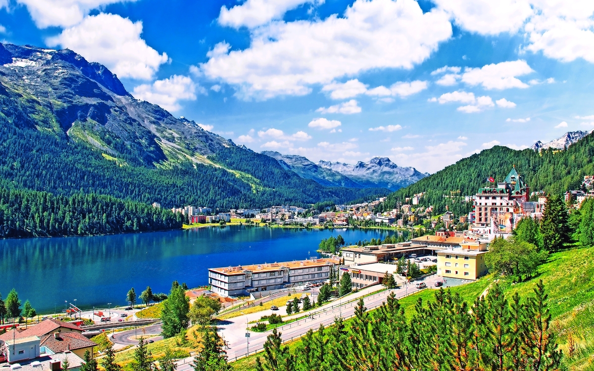 Sankt Moritz mit Moritzsee