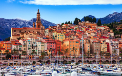 Menton an der französischen Riviera