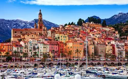 Menton an der französischen Riviera