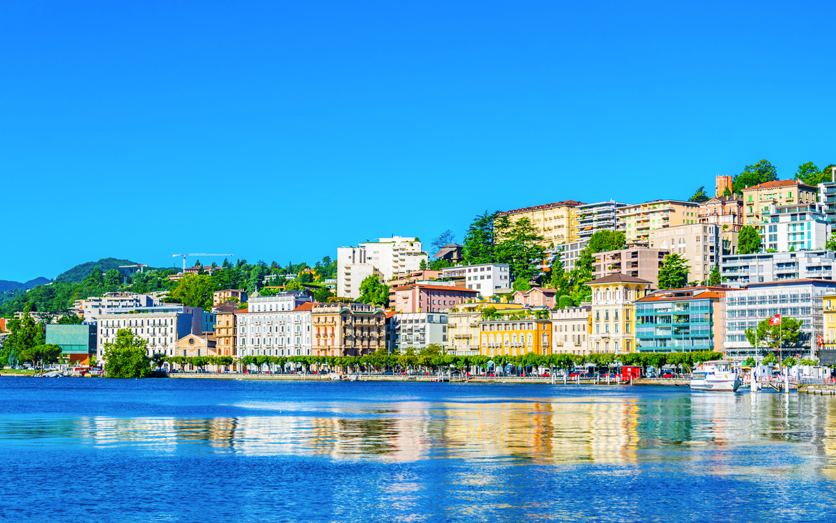 Lugano am Lago di Lugano