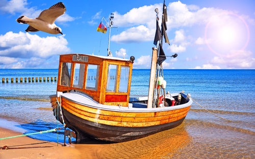 Ostseekutter auf Usedom