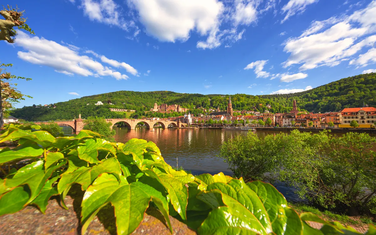 Heidelberg am Neckar, Altstadt Heidelberg mit Heidelberger Schloss