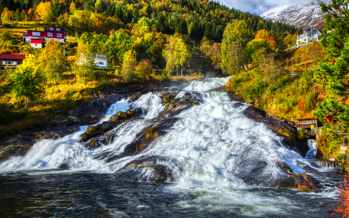 Wasserfälle in Hellesylt