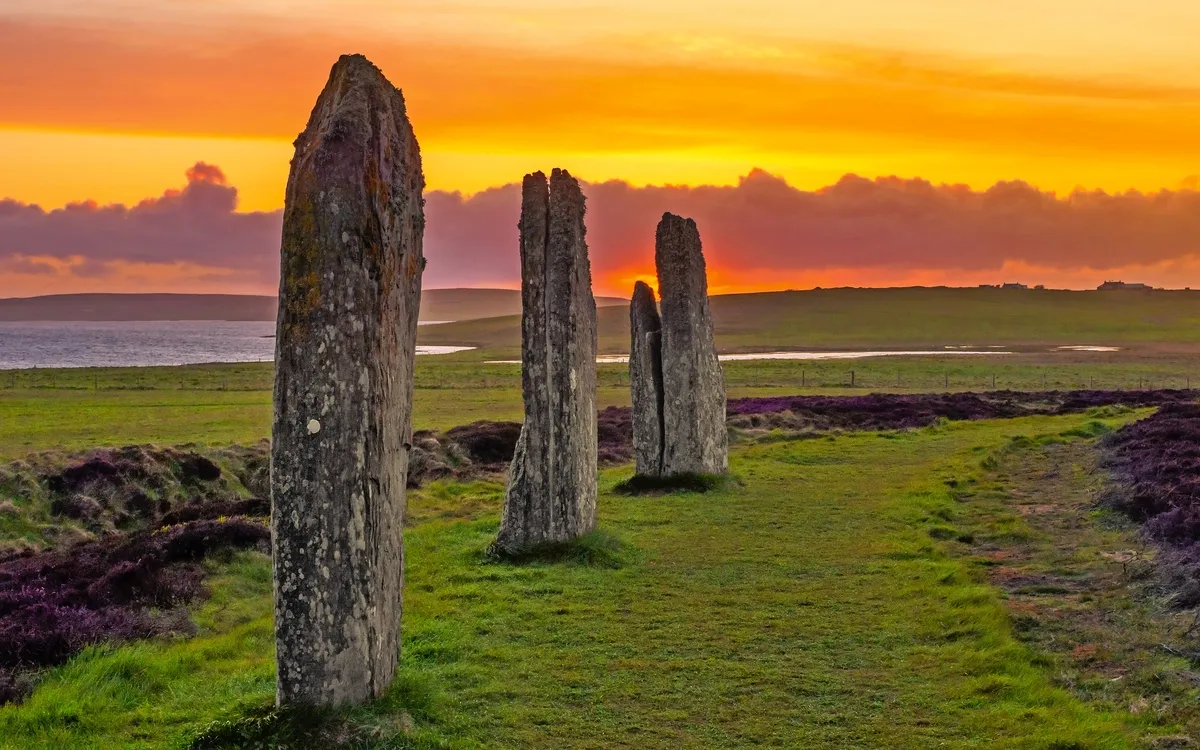 Ring von Brodgar auf Orkney, Schottland