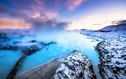 berühmte blaue Lagune in der Nähe von Reykjavik, Island