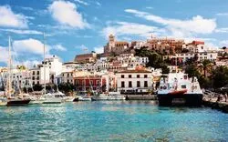Panorama von Ibiza, Spanien